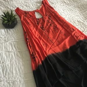Black and red tank
